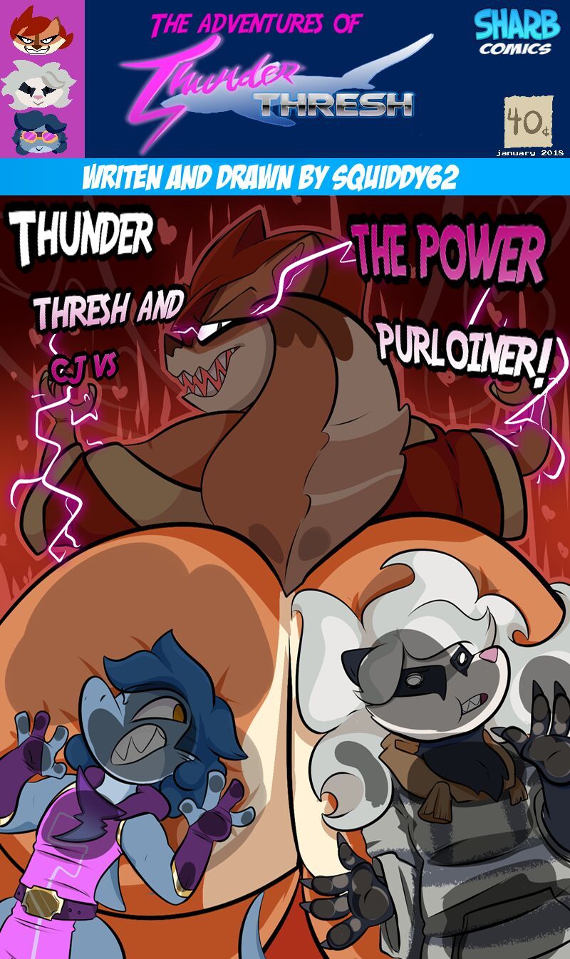 Cover The Adventures Of Thunder Thresh – Thunder Thresh And CJ The Power Purloiner!
